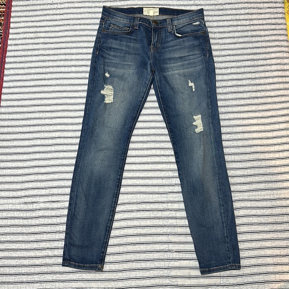 Current Elliott The Stiletto Skinny Jeans Distressed Womens Size 26